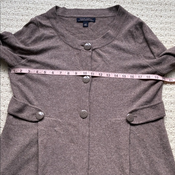 SOLD Banana Republic Women’s Brown Luxury Cashmere Blend Cardigan Sweater Large - Picture 8 of 11